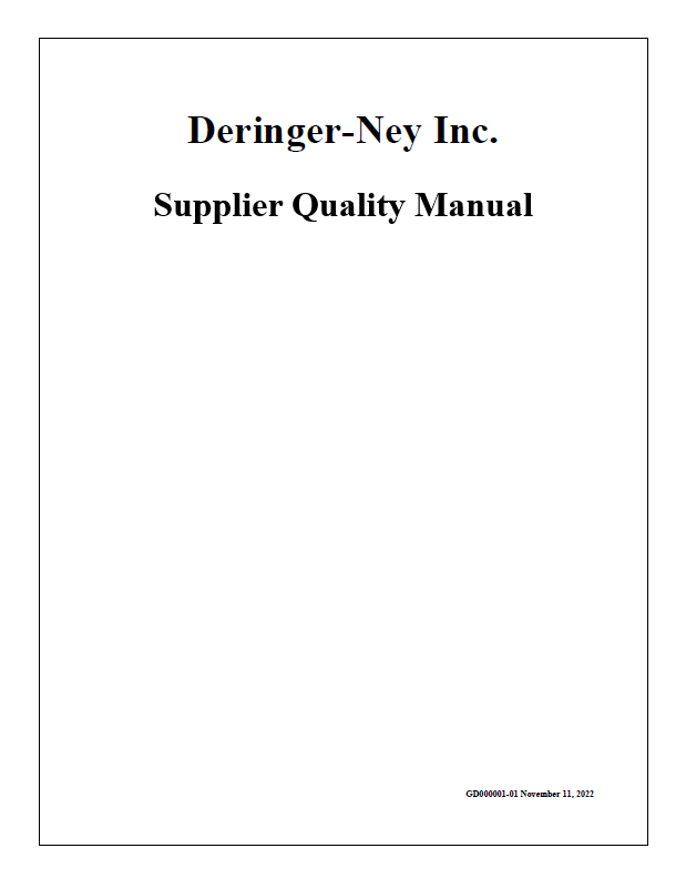 supplier-quality-manual