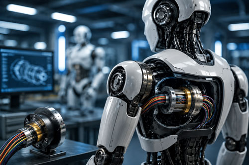 Humanoid Robot with Slip Rings